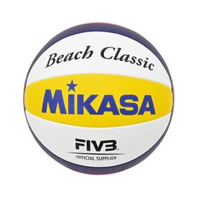 Volejbola bumba Mikasa Beach Classic BV551C-WYBR, 5 izmērs, zila krās./balta krās./dzeltena krās.