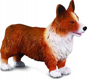 Фигурка-игрушка Collecta Welsh Corgi 88082, 4 см, коричневый цв./белый цв.