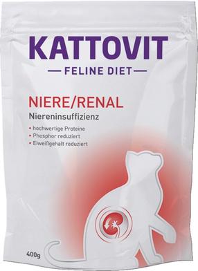 Šlapias kačių maistas Kattovit Feline Diet Niere/Renal, grūdai, 0.4 kg