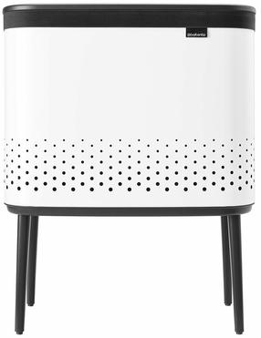 Veļas kaste Brabantia Bo, 60 l, balta krās., 32 cm x 54 cm x 67 cm