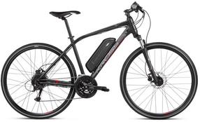 Elektrinis dviratis Kross E-Evado Hybrid 1.0, XL, 28", 250 W, 14.5 Ah, juoda sp./raudona sp.