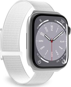 Siksniņa Puro, Sport Band Apple Watch 4/5/6/7/SE/8/Ultra 44/45/49mm, balta krās.