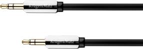 Кабель Kruger&Matz 3.5mm - 3.5mm KM0313 3.5 mm, 3.5 mm, 1.8 м, черный цв.