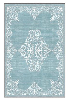 Paklājs Conceptum Hypnose EEXFAB641, balts krās./gaiši zila krās., 220 cm x 140 cm