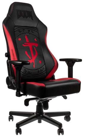 Žaidimų kėdė Noblechairs HERO DOOM Edition, juoda sp./raudona sp.