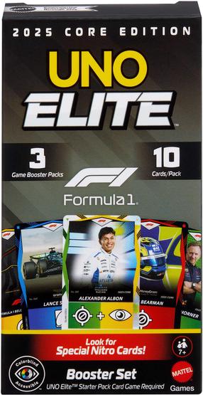 Uno kortų žaidimas Mattel Games Elite Formula 1