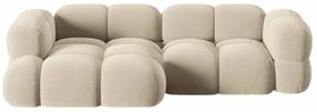 Kampinė sofa Cosmopolitan Design Loretto Vogue 11, šviesiai smėlinė, kairinė, 147 x 250 cm x 68 cm