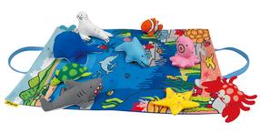 Aktyvumo kilimėlis K's Kids Ocean, 50 cm x 37 cm, įvairių spalvų