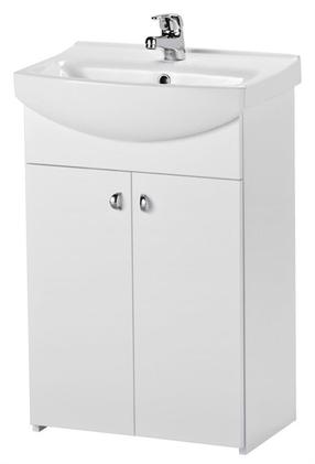 Vonios spintelė su praustuvu Cersanit Cersania S509-039, balta, 31.6 cm x 46 cm x 79.4 cm