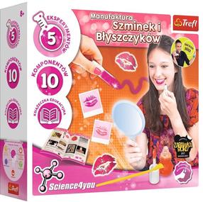 Набор для творчества, набор для изготовления бальзама для губ Trefl Science 4 You, розовый цв.