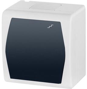 Perjungiklis Elektro-Plast Hermes2 1003-01 baltos/antracito