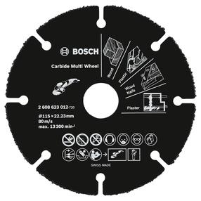 Griešanas disks leņķa slīpmašīnām Bosch 2608623012, 115 mm x 1 mm x 22.23 mm
