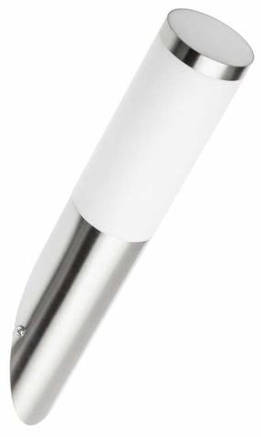 Sieninis lauko šviestuvas GTV Milan U, 40W, E27, IP54, sidabro sp., 7.6 cm x 40 cm