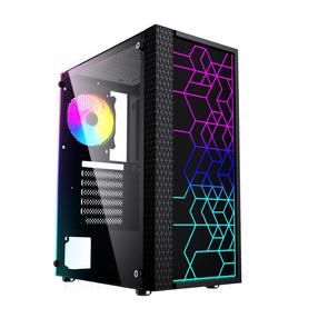 Arvuti korpus Gembird Fornax 2500 RGB, läbipaistev v./must v.