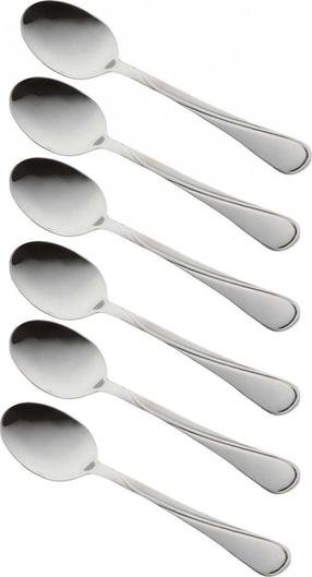 Šaukštas King Hoff KH-1439, nerūdijantysis plienas, sidabro sp., 6 vnt., 14 cm