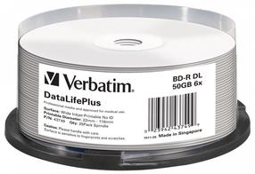 Įrašomas kompaktinis diskas Verbatim, 50 GB, 25vnt.
