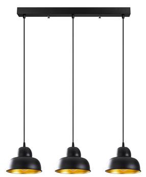 Šviestuvas kabinamas Opviq Berceste 180BLACK-S1 521SHN3247, E27, 3 x 40 W, juoda sp. / juoda sp.