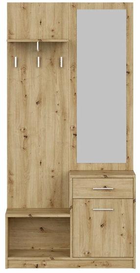 Prieškambario spinta Pergo, artisan oak sp., 90 cm x 30 cm x 184 cm