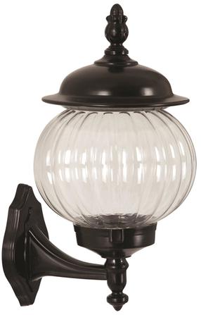 Sieninis lauko šviestuvas Opviq BAP-68187-M4, 60W, E27, IP65, juoda sp., 26 cm x 42 cm