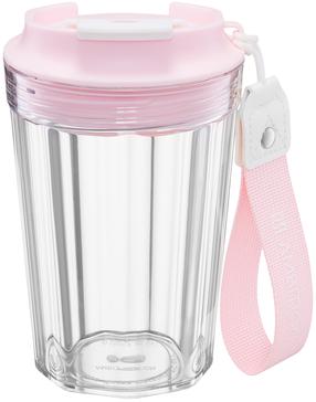 Gertuvė Ambition Bliss, skaidri sp./rožinė sp., plastikas, 0.42 l