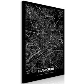 Reprodukcija Artgeist Dark Map of Frankfurt N8674-SPWD, 20 cm x 30 cm