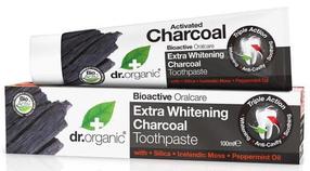Zobu pasta Dr. Organic Charcoal, 100 ml