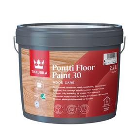 Краска для пола Tikkurila, белый цв., 2.7 л