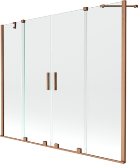 Vonios sienelė Mexen Velar Duo II, 150 cm x 180 cm, brushed copper sp./grūdintas