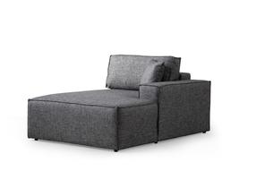 Kampinė sofa - lova Atelier Del Sofa Pirlo, tamsiai pilka sp., dešininė, 260 x 100 cm x 88 cm
