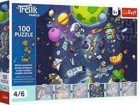 Pusle Trefl The Treflik Family Robobot In Space 16544, 27 cm x 41 cm, 100 tk, mitmevärviline