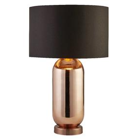 Galda stāvlampas Searchlight Lux & Belle, E27, 60W, melna krās./vara krās.
