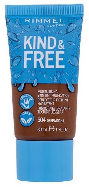 Šķidrā grima bāze Rimmel London Kind & Free, deep mocha krās., 504, 30 ml
