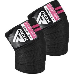 Tvarstis RDX Gym Knee Wrap, Universalus, juoda sp./rožinė sp.