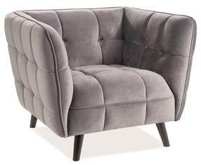 Krėslas Castello, pilkas, 92 cm x 85 cm x 78 cm