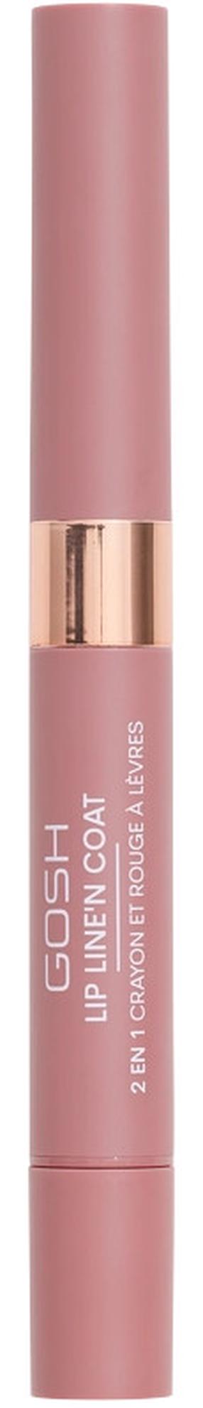 Lūpų pieštukas Gosh Line'n Coat 2 in 1, 2.9 g, soft nougat, 1
