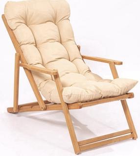 Lauko kėdė Kalune Design 644MYD1108, kreminė sp./ruda sp., 48 cm x 66 cm x 110 cm