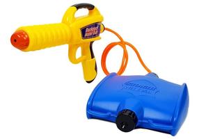 Игрушечный водяной пистолет с бачком Lean Toys Backpack Water Gun LT8187, 30 см Многоцветный