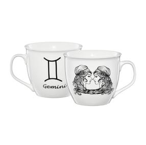 Krūzīte Ambition Zodiac Gemini, balta krās./melna krās., 0.55 l