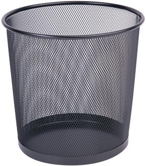 Prügikast Q-Connect 11KF00873, must v., 12 l, 28 cm x 26.5 cm