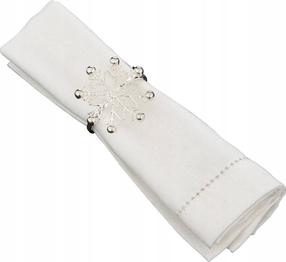 Žiedų servetėlėms rinkinys Atmosphera 88562, 55 mm x 45 mm, sidabro sp.
