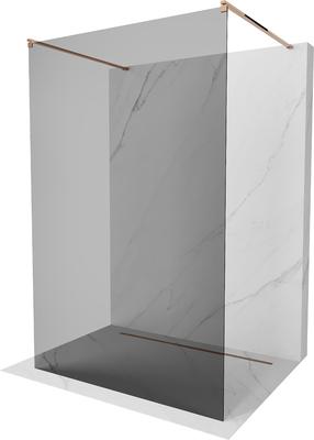 Dušisein Mexen Kioto Walk-In, 110 cm x 200 cm, grafiit v./roosa kuld v./karastatud