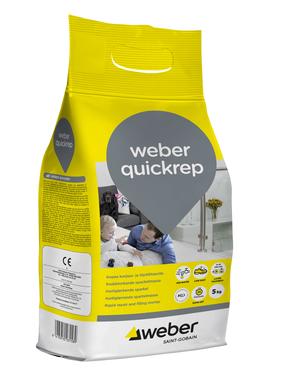 Смесь Saint-Gobain Weber Quickrepair, ремонтный, 5 кг