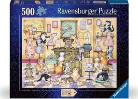 Dėlionė Ravensburger Crazy Cats Tabby & Co, 36.2 cm x 49.3 cm, 500 vnt., įvairių spalvų