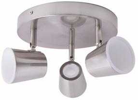 Светильник потолочный CristalRecord Ice 25-613-01-002, LED, 4000 °К, 3 x 5 Вт, белый цв. / никелевый цв.
