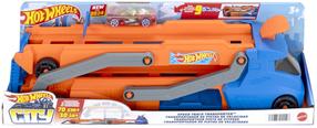 Rotaļu kravas automašīna Mattel Hot Wheels City Speed Track, 1:64, zila krās./oranža krās.