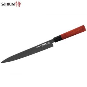 Jāpāņu stila nazis Samura Okinawa Stonewash Kitchen Yanagiba, 390 mm, japāņu tērauds