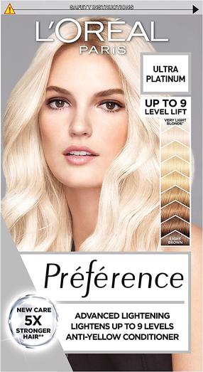 Matu balināšanas līdzeklis L’Oréal Paris Preference, ultra platinium krās.
