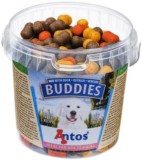 Skanėstas šunims Antos Buddies Mix, strutiena/vištiena/antiena/elnių mėsa, 0.4 kg