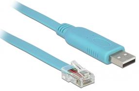 Laidas Delock RJ-45, USB, 3 m, mėlyna sp.