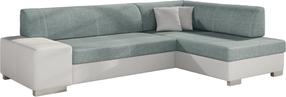Kampinė sofa Fabio Cover 70, Soft 17, šviesiai pilka sp./žalia sp., dešininė, 167 x 268 cm x 73 cm